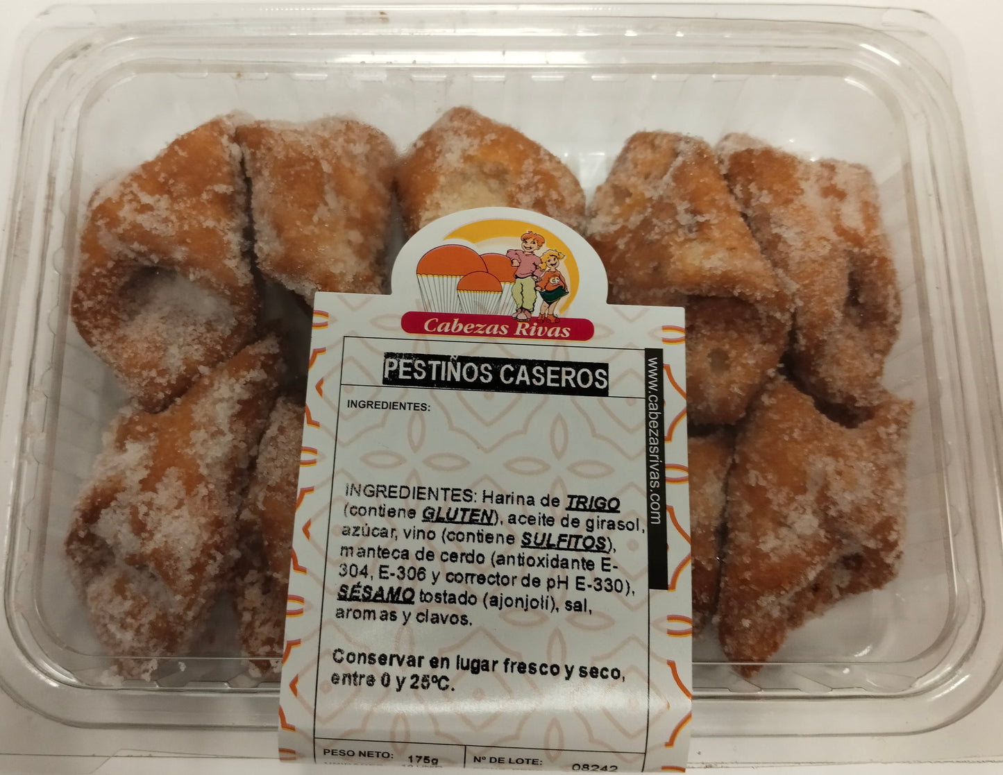 Pestiño Azucar 12 Blisters CABEZAS