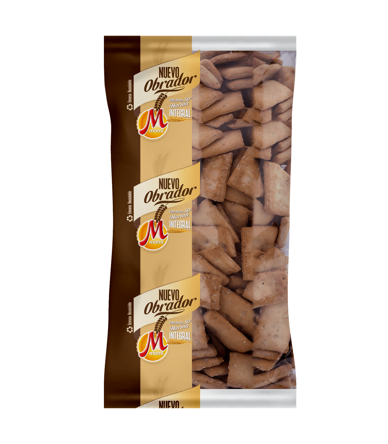 Regañas integrales 275g 12u MONTI