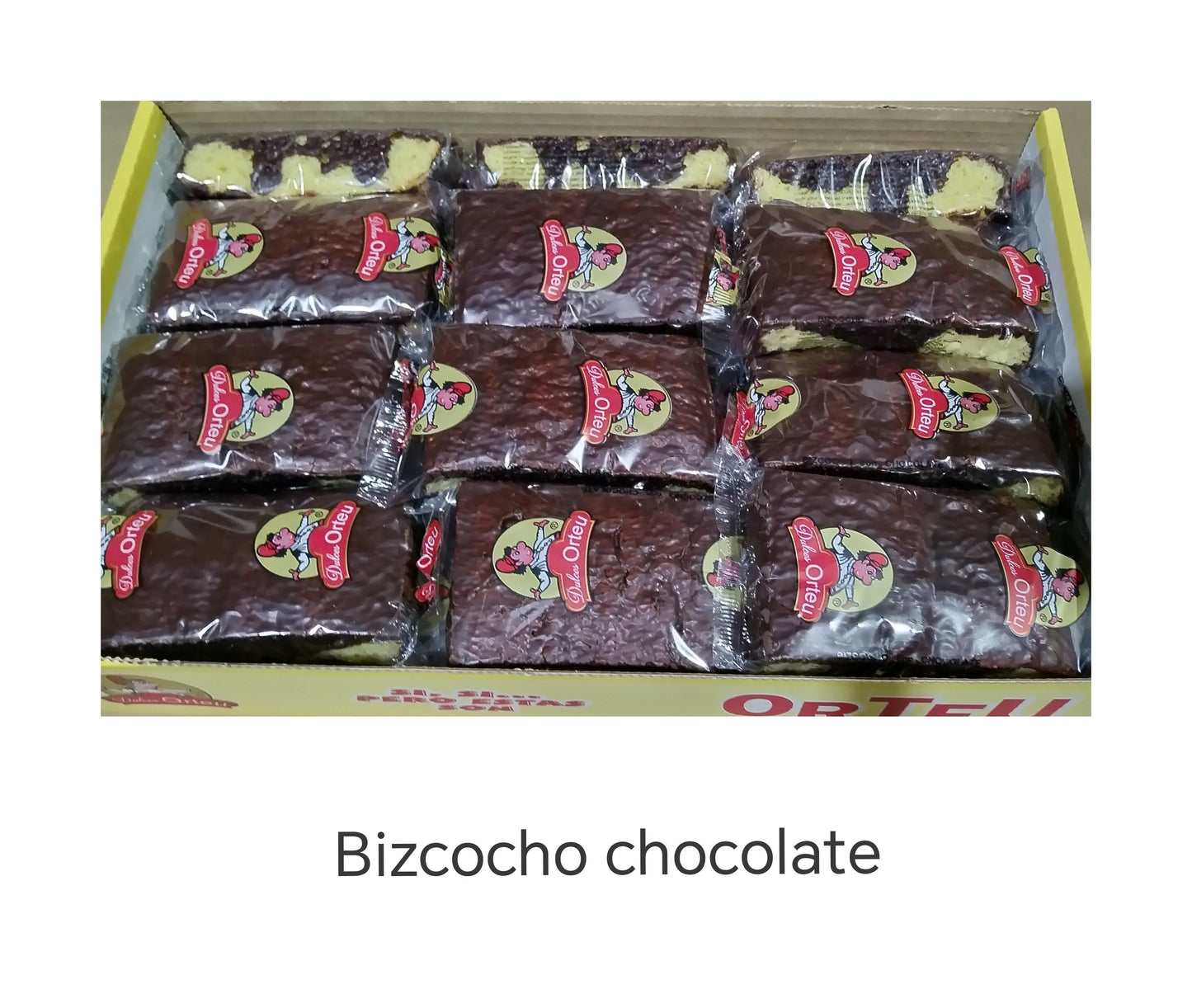 Bizcocho Chocolate 21 paquetes ORTEU