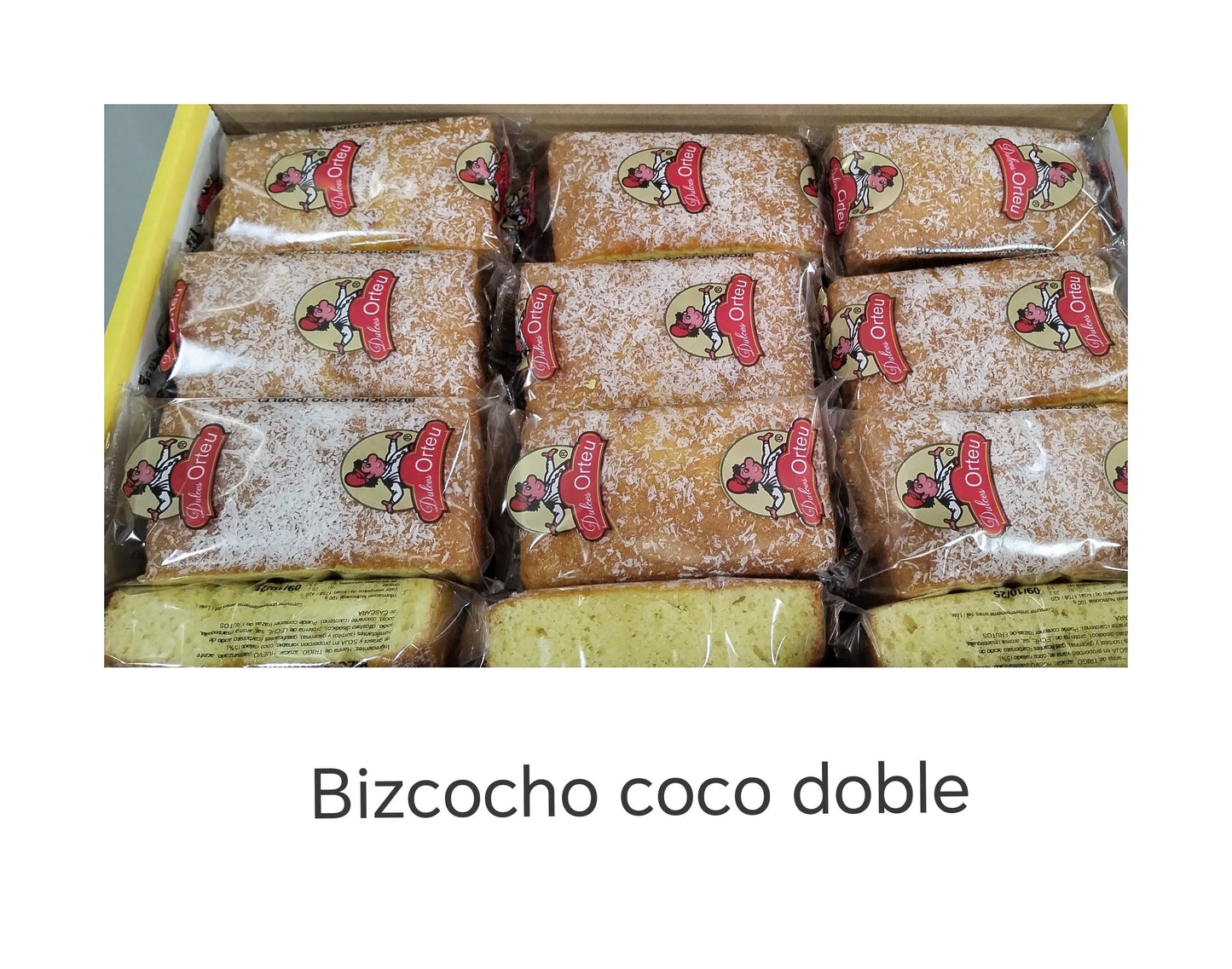 Bizcocho Coco Doble 21 paquetes ORTEU