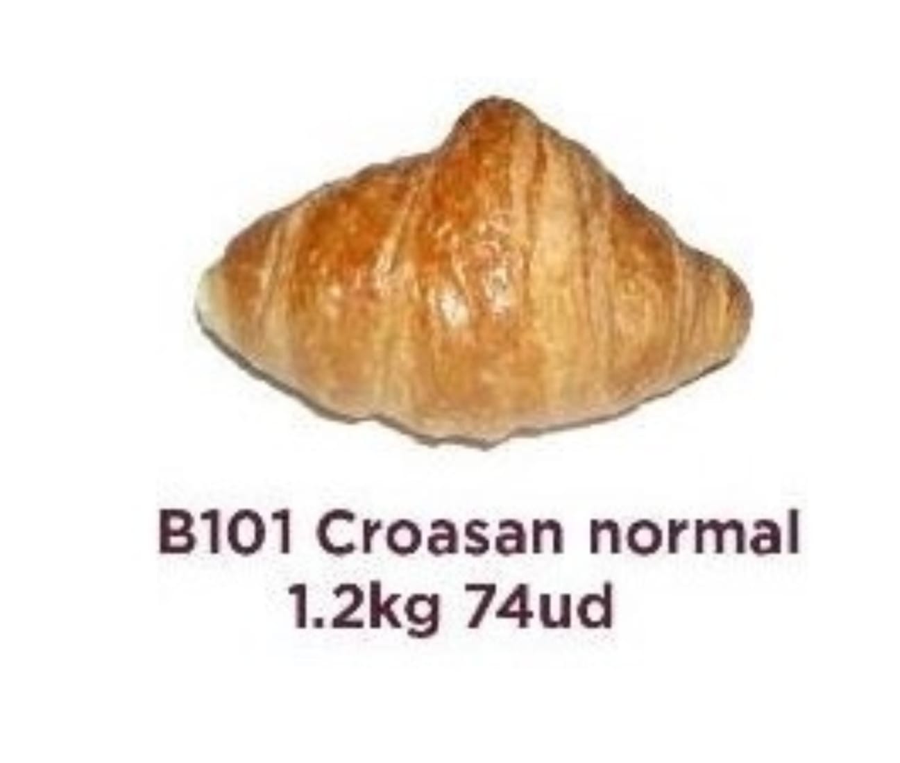 Croissant Normal BELCAN 1.2kg CAJA