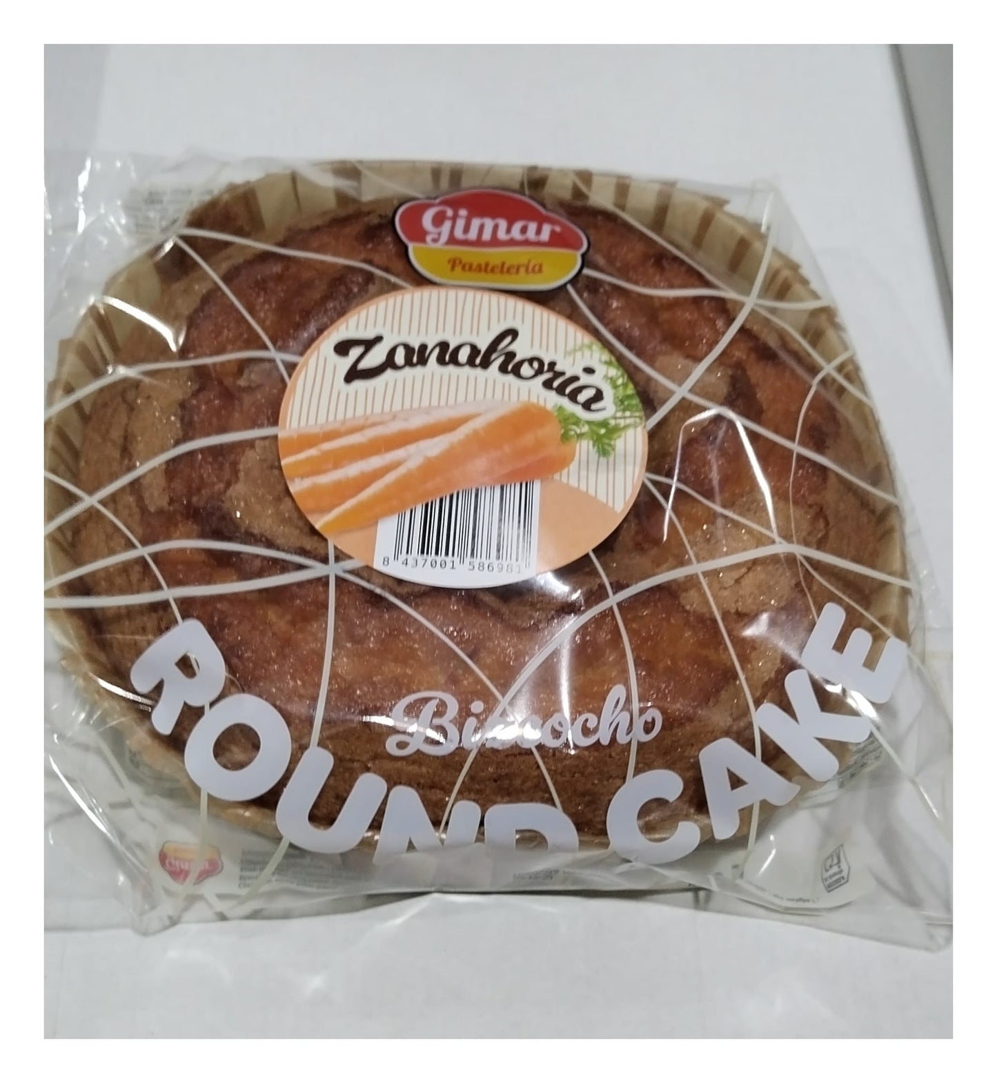 BIZCOCHO ROSCO ZANAHORIA 400G 8 UND GIMAR