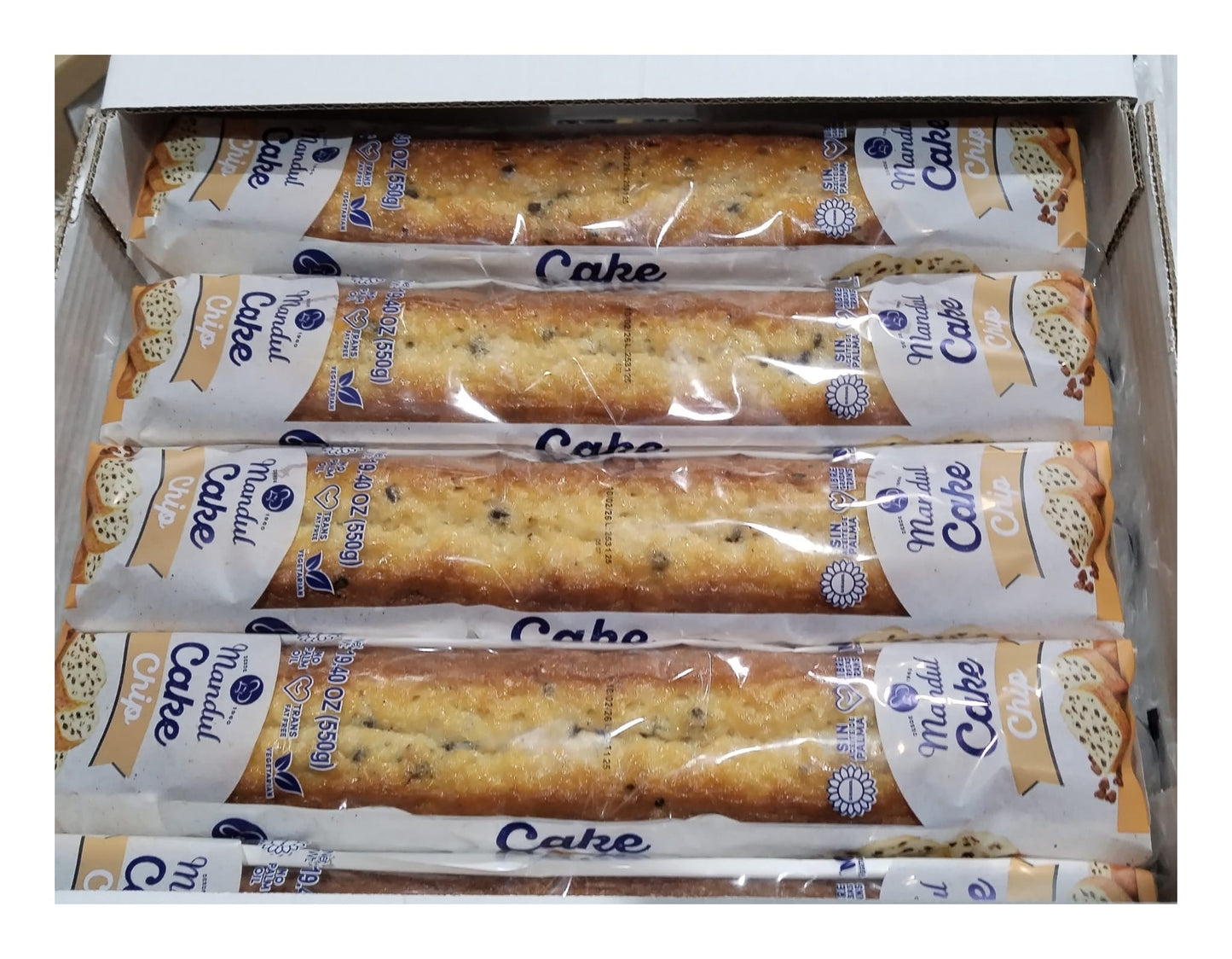 CAKE CHIP 550GMS 5 PAQUETES MANDUL