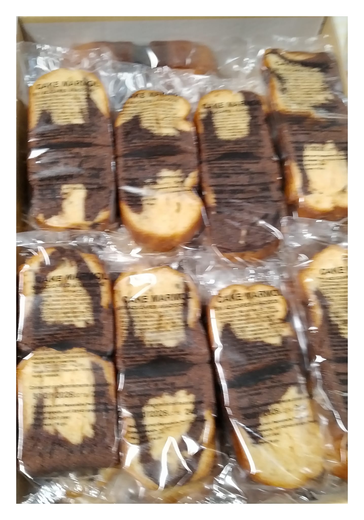 Bizcocho mármol s/a 1x1 porta 2kg