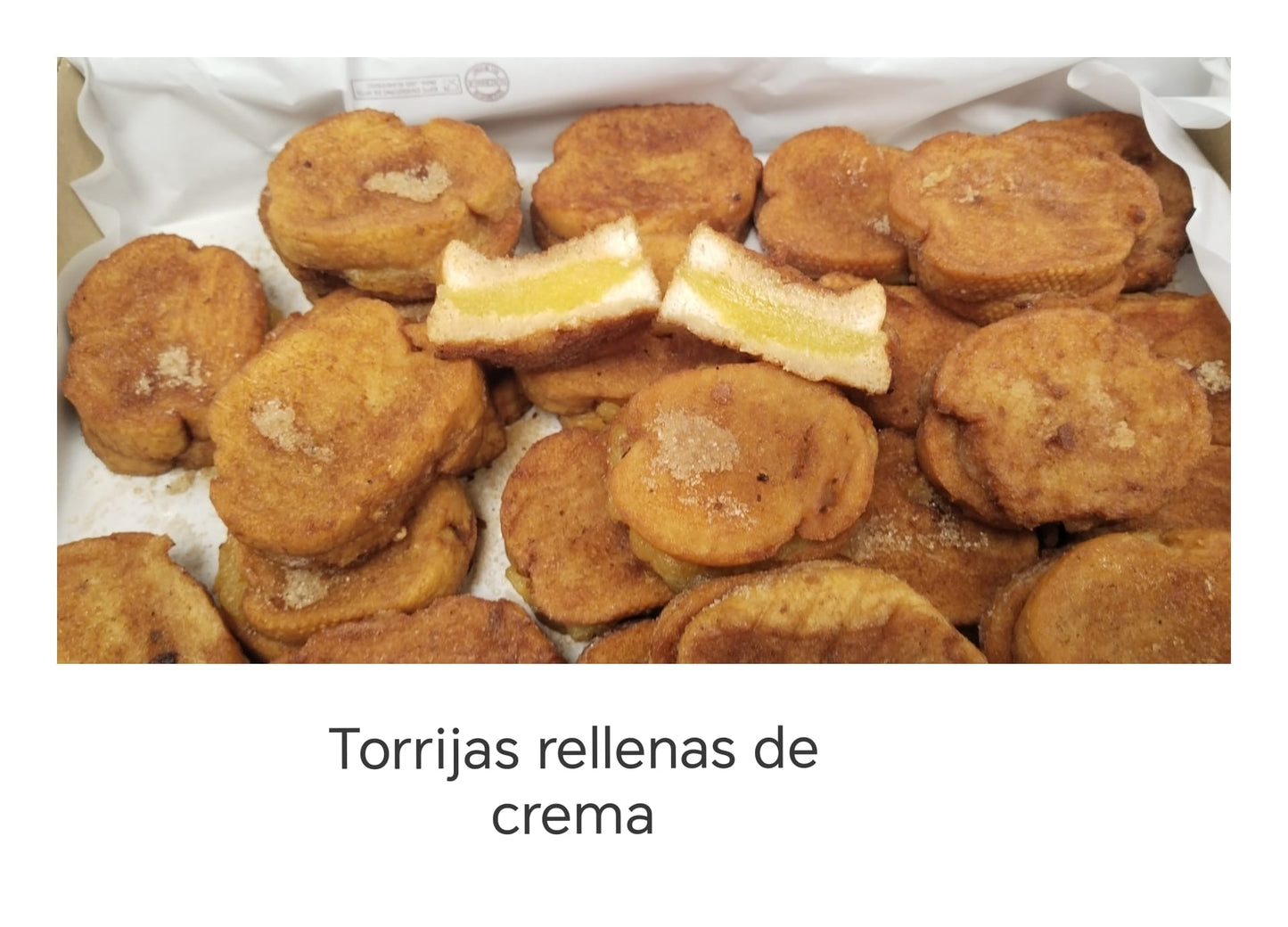 TORRIJA RELLENA DE CREMA GONZALEZ