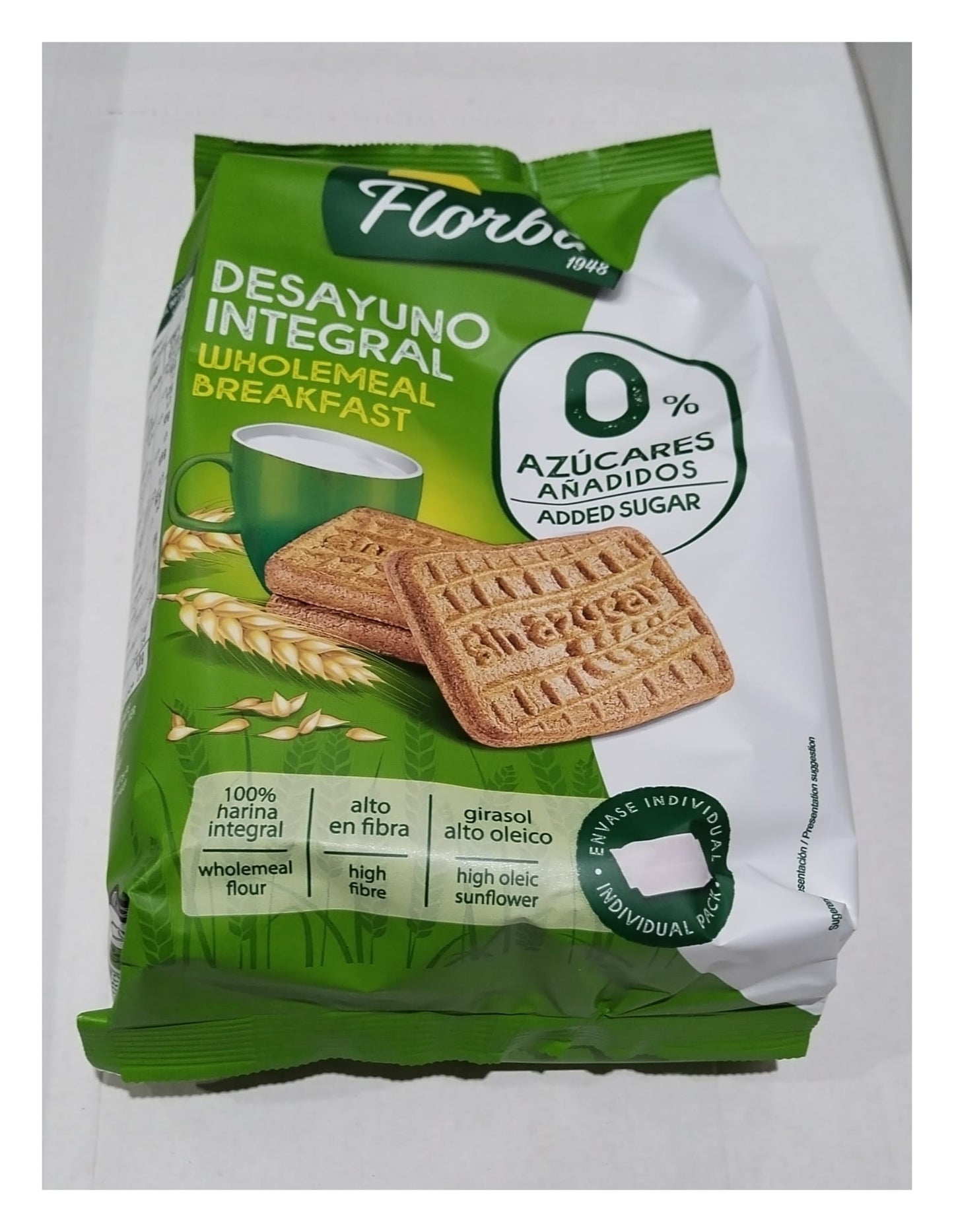 DESAYUNO INTEGRAL 0% AZUCAR  FLORBU 6UND