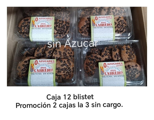 PROMOCION PASTICHOC CABRERO  SIN AZUCAR BLISTER 2 CAJAS +1 SIN CARGO