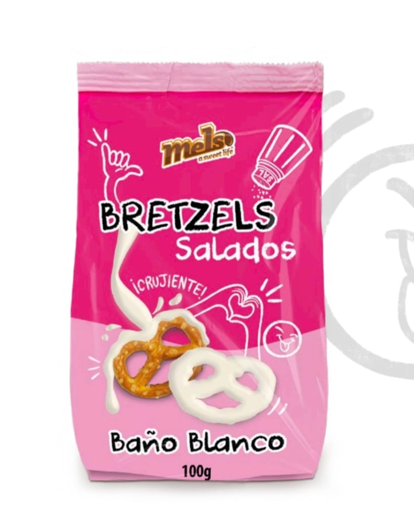 BRETZELS SALADOS BAÑO BLANCO 100G