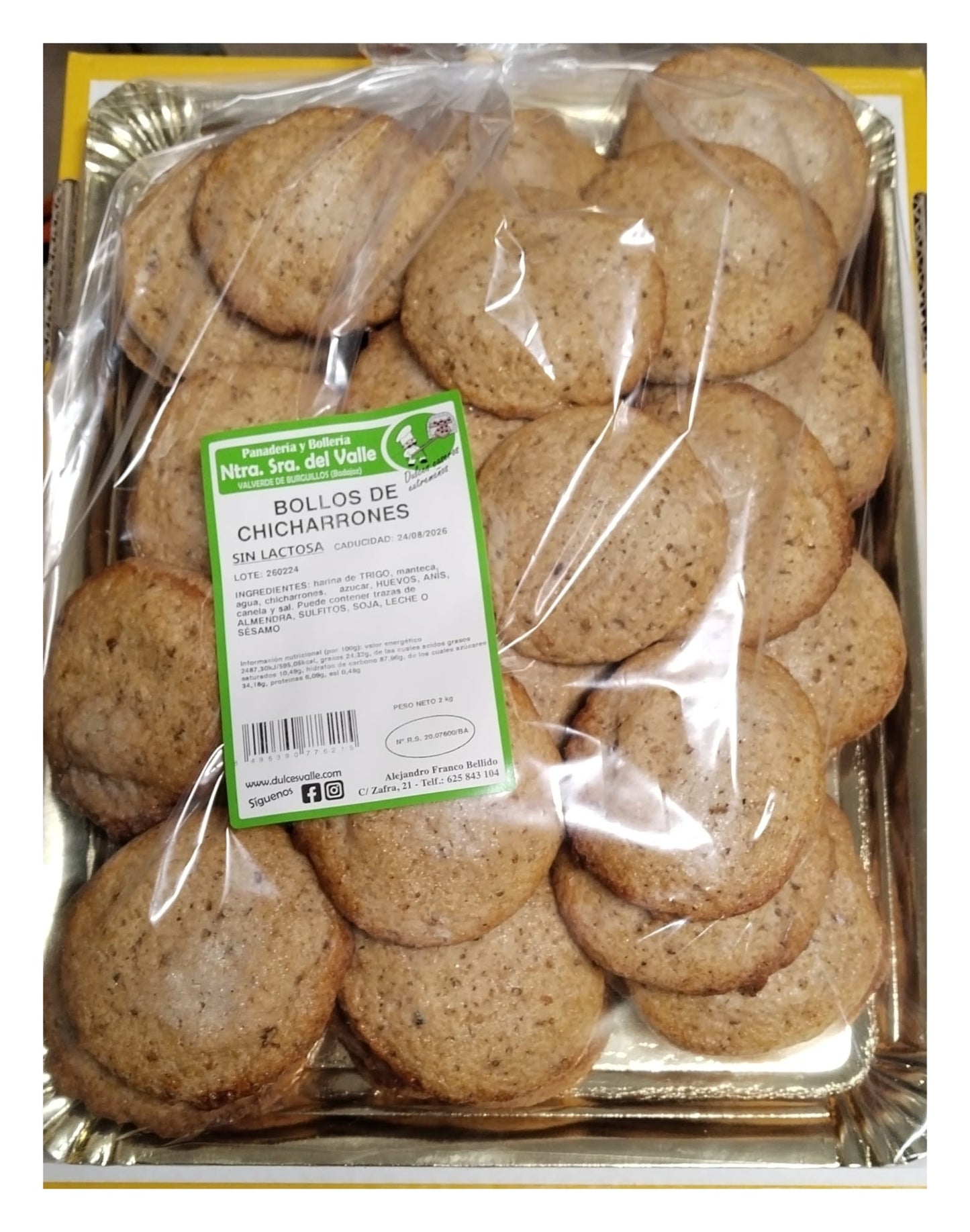 BOLLAS CHICHARRONES  GRANEL 2KG BADAJOZ