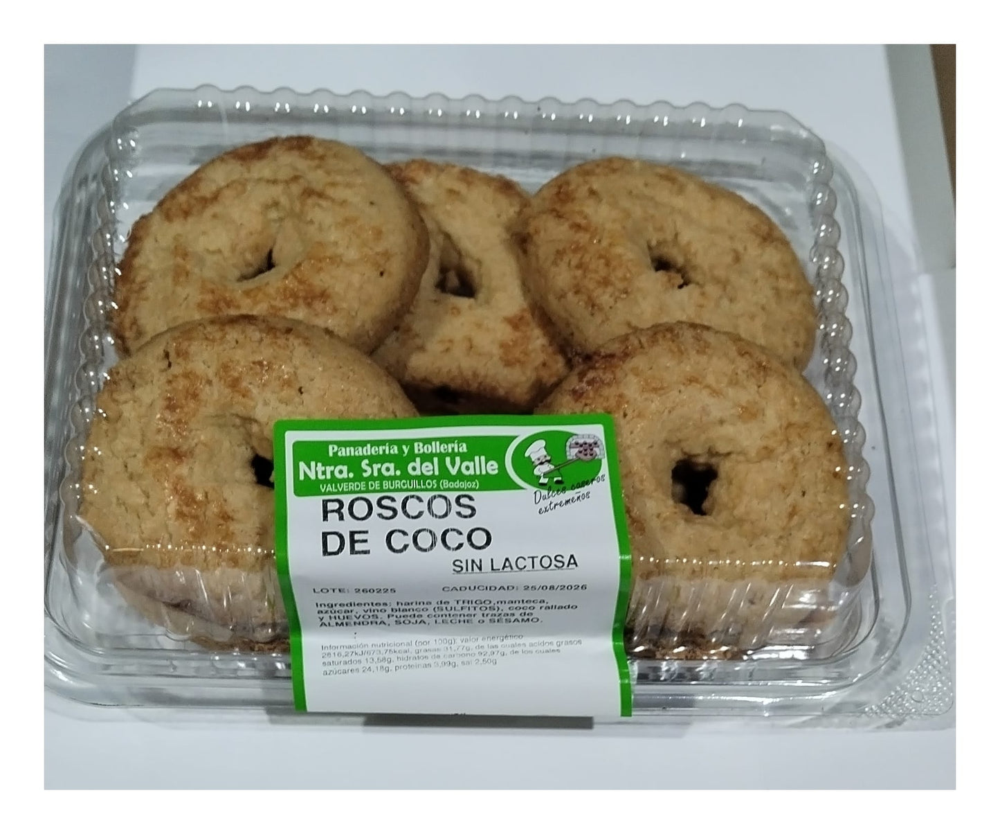 Roscos de Coco tarrina 6u ALEJANDRO F.