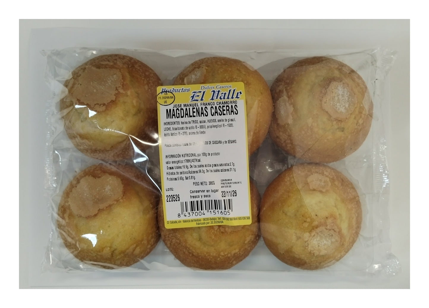 Magdalena casera 10 paquetes VALLE
