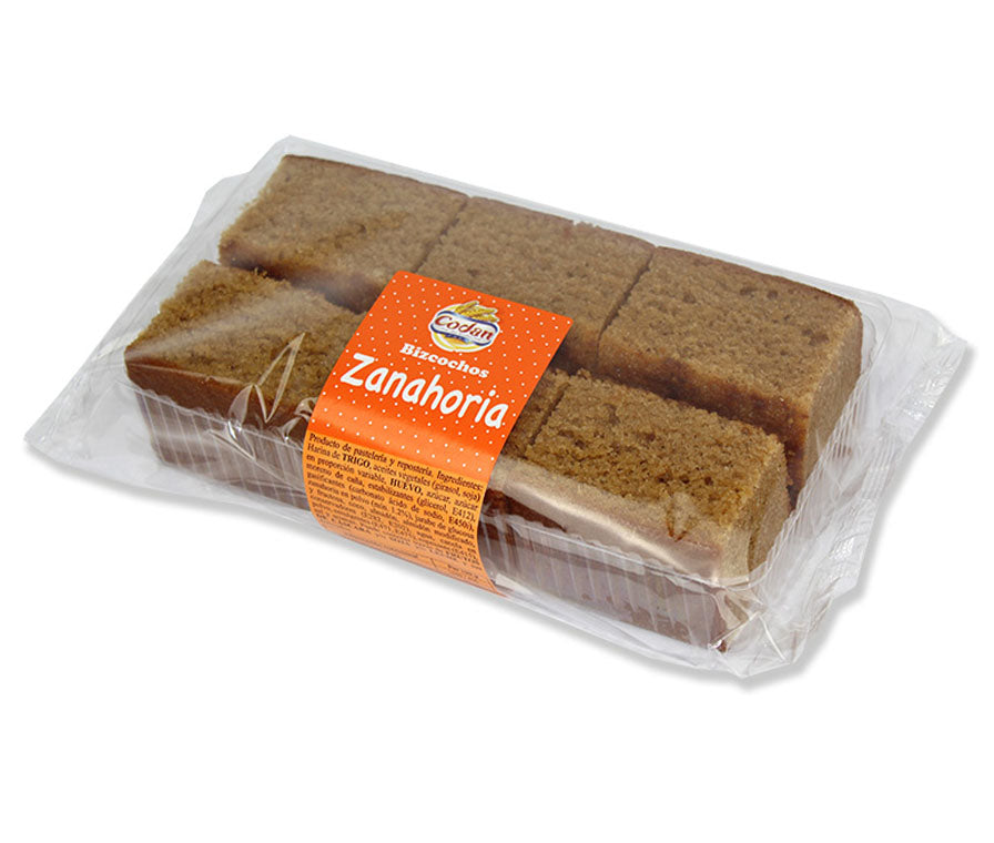 BIZCOCHO ZANAHORIA 9 BANDEJAS 6U CODAN