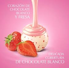 Bombón LINDT Blanco Fresa 2kg